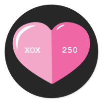 Pink Heart Pill Capsule