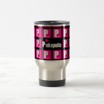 Pink Heart Print on the Go! Mug