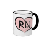 Pink Heart RN Mug