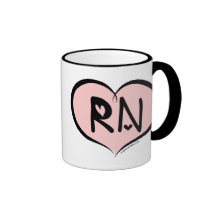 Pink Heart RN Mug