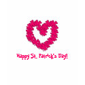 Pink Heart Shamrock St. Patrick's Day T-Shirt