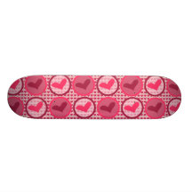 Pink Heart Skateboard