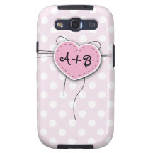 Pink Heart with Polka Dots Galaxy SIII Cover