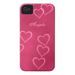 Pink hearts iPhone 4 Casemate Barely There