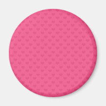 Pink hearts pattern magnets