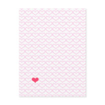 Pink Hearts Postcard