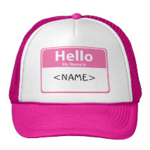 Pink Hello My Name is, <NAME> Hats