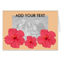 Pink Hibiscus Flower  template card