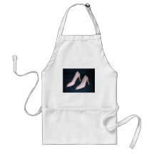 Pink High Heel Pumps/shoes Apron