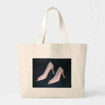 Pink High Heel Pumps/shoes Canvas Bags