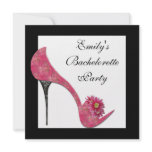 Pink High Heel Shoes Bahcelorette Party Personalized Invite
