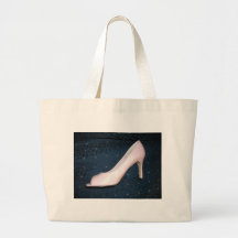 Pink High Heel Shoes Canvas Bags