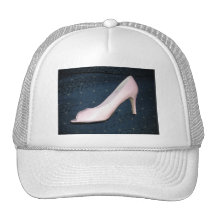 Pink High Heel Shoes Mesh Hats