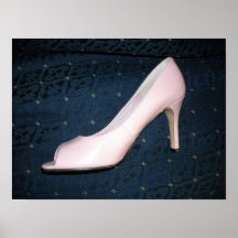Pink High Heel Shoes Posters