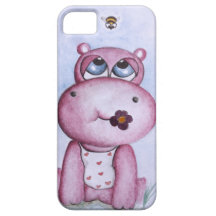 Pink Hippo iPhone 5 case