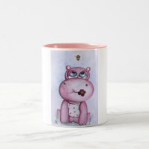 Pink Hippo Mug