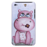 Pink Hippo with Bee iPod Touch Case