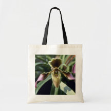 Pink Hirsutum (Cypripedium) flowers Canvas Bag