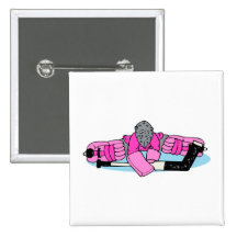 Pink Hockey Goalie