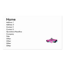 Pink Hockey Goalie Business Card Template