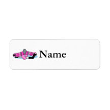 Pink Hockey Goalie Labels