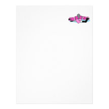 Pink Hockey Goalie Letterhead