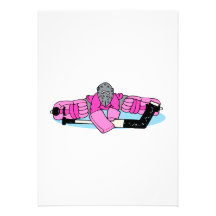 Pink Hockey Goalie Personalized Invites