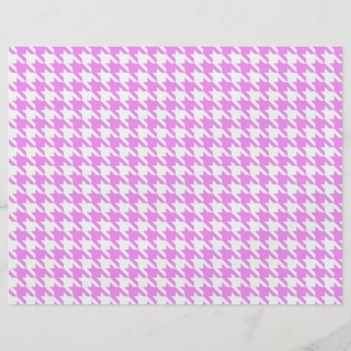 Pink Houndstooth Full Color Flyer