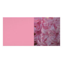 Pink Hyacinths Photo Card