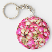 Pink Hydrangea Bouquet Key Chains