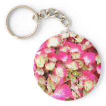 Pink Hydrangea Bouquet Keychains