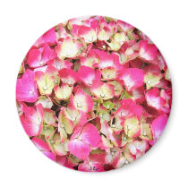 Pink Hydrangea Bouquet Refrigerator Magnet