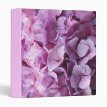 Pink Hydrangea Flower Binder