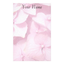 Pink Hydrangea stationary Stationery Paper