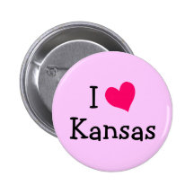 Pink I Love Kansas