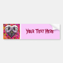 Pink Ice Dragonheart Bumper Stickers
