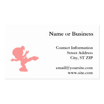 Pink Ice Skating Girl Business Cards