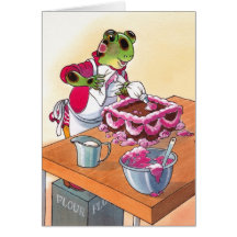 Pink icing greeting card
