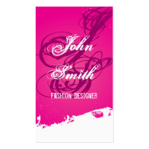 Pink Inked Business Card