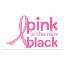 Pink Is The New Black Rectangle Sticker