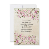 Pink Japanese Cherry Blossoms Wedding