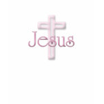 Pink Jesus Cross t-shirts