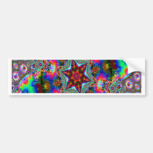 Pink Kaleidiscope Bumper Stickers