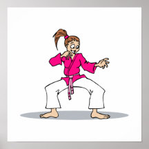 Pink Karate Print