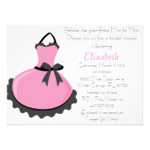 Pink Kitchen Bridal Shower Inivitation Personalized Invite