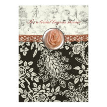 Pink Lace Bridal Shower invitation