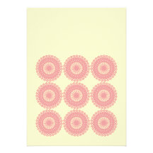 Pink Lace Pattern Design. Invites