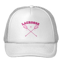 Pink Lacrosse Logo Mesh Hats