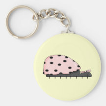 Pink Lady Bug IV Key Chains