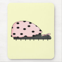 Pink Lady Bug IV Mousepads
